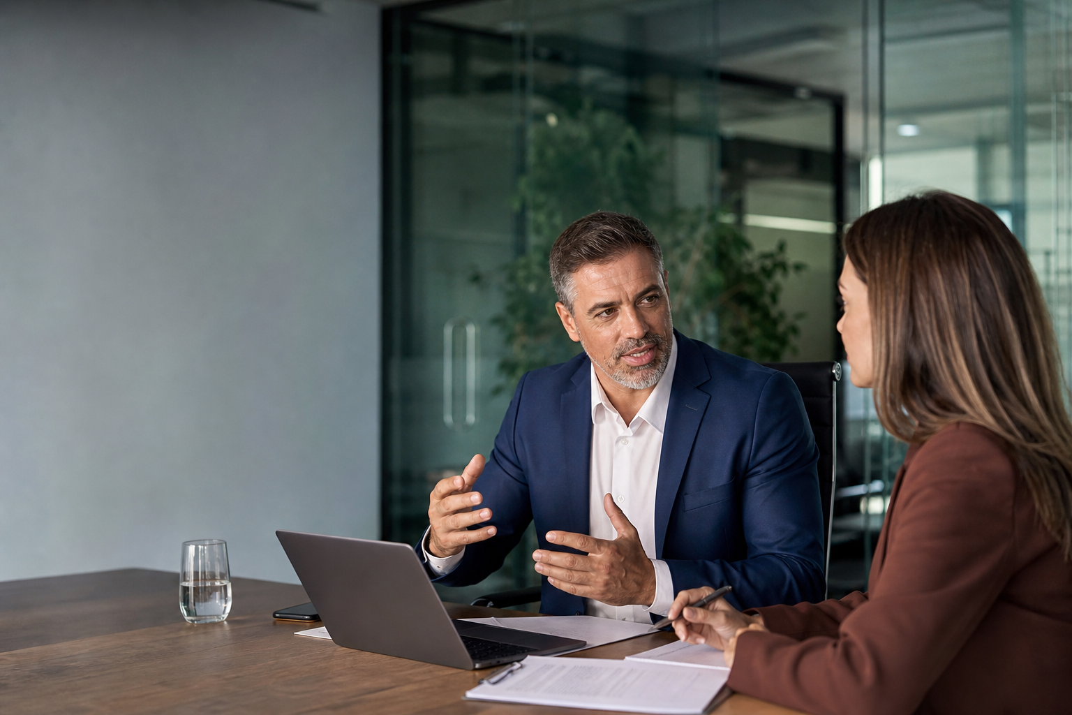 Creative Consultant Advising Corporate Colleague