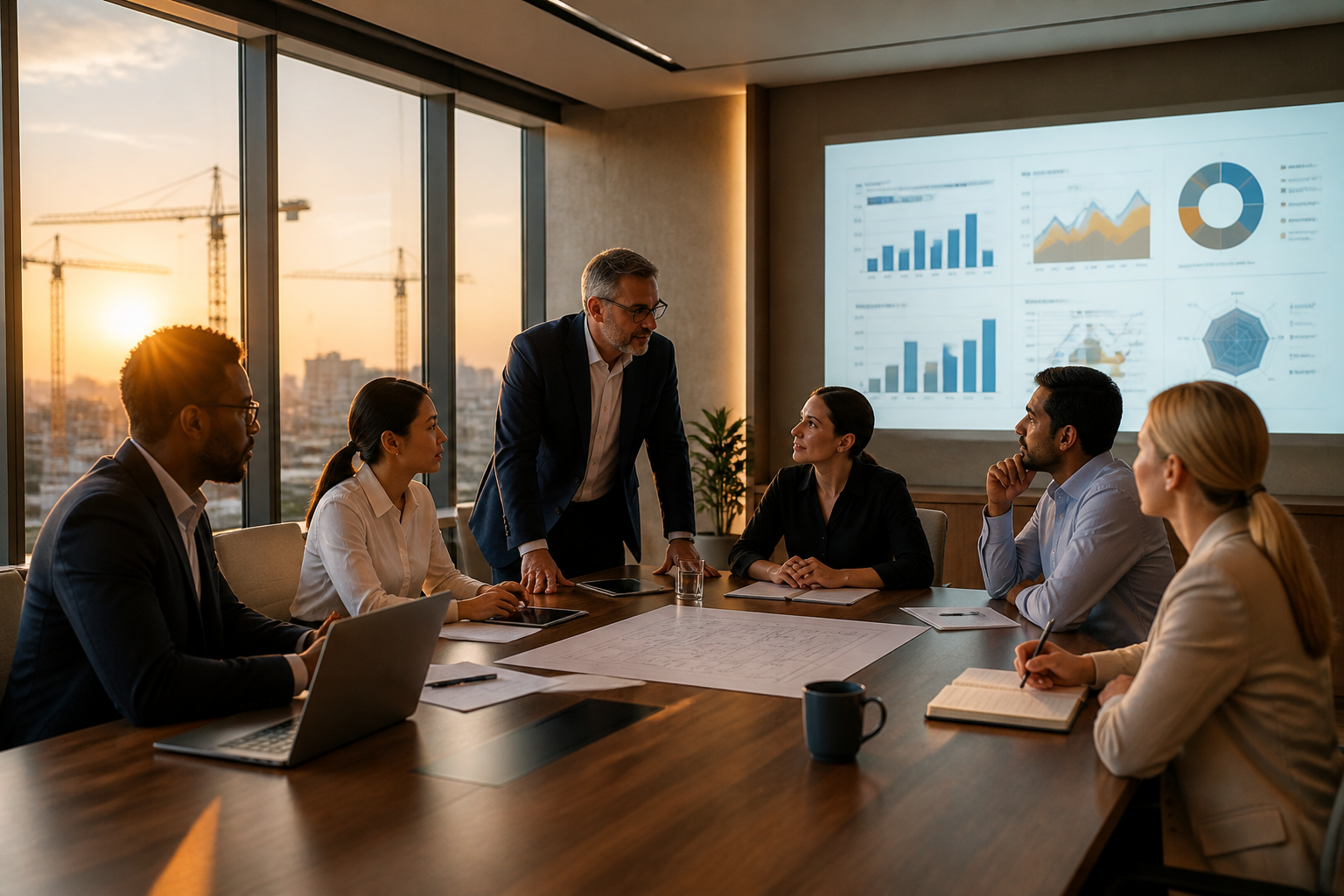 Executive Team Selecting Construction Tech Service Provider