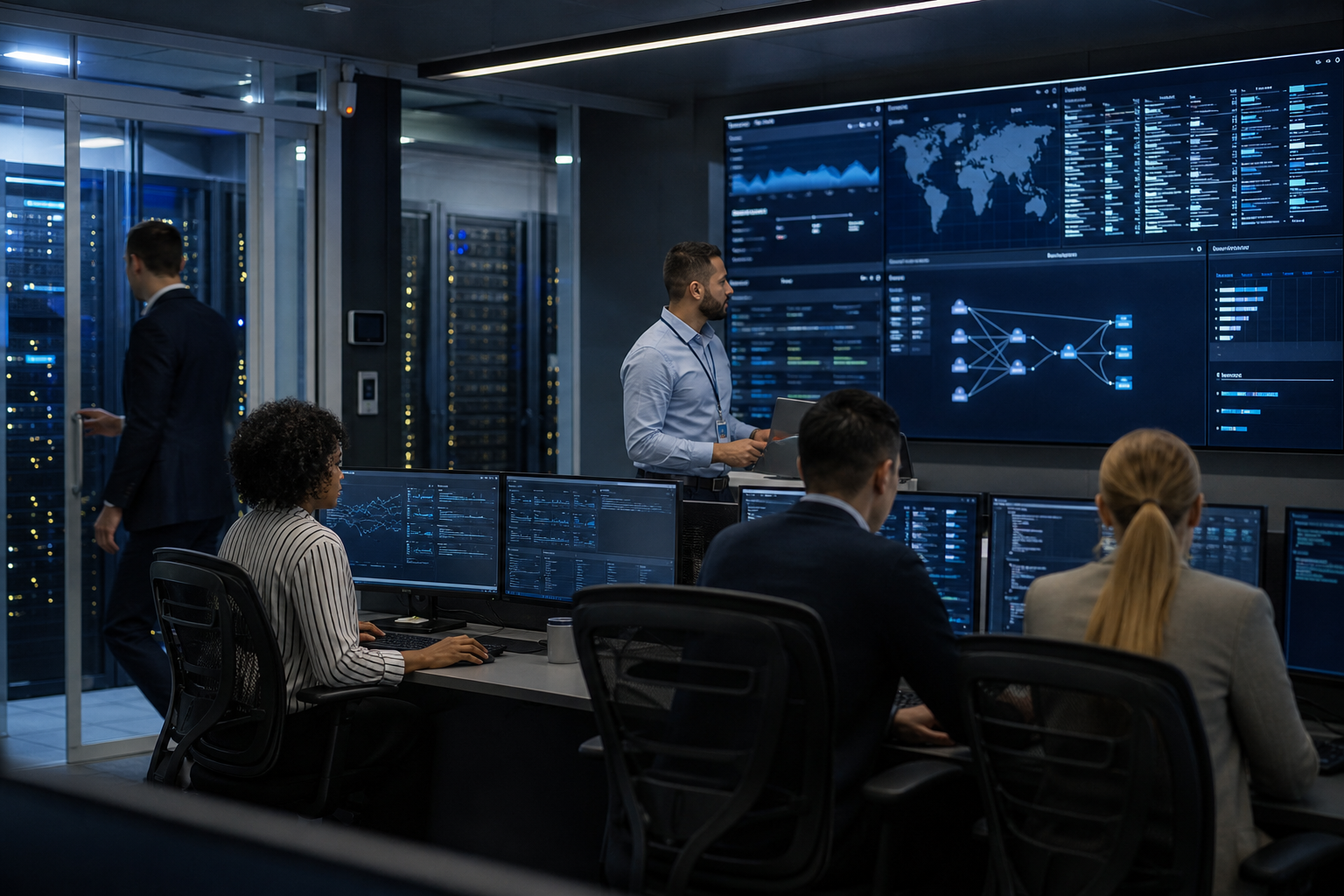 Infraestructura de ciberseguridad centralizada para empresa del sector financiero.